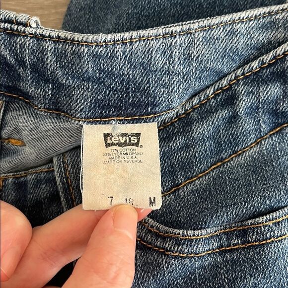 Vintage 90s Levi’s Ultra Low Rise Flare Denim Jeans - Picture 7 of 13